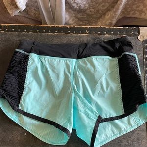 Black and blue lulu shorts